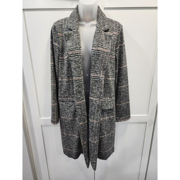 philosophy Republic Jackets & Blazers - Philosophy Republic Small Houndstooth Glen Plaid Longline Blazer Jacket